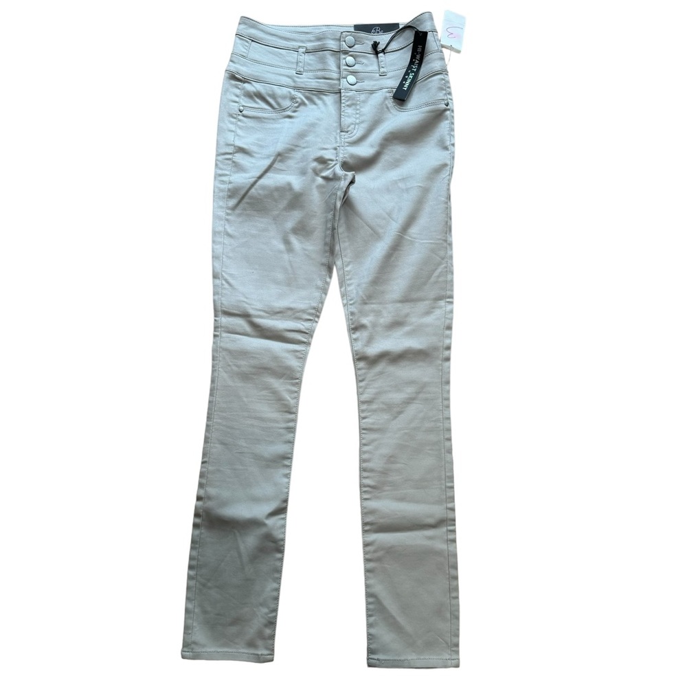 CLOSET CLOSING NWT Refuge Beige‎ Gray High Waist Skinny Pants w/ Stretch, Size 4